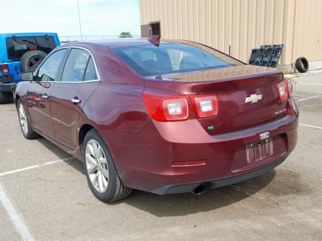 1G11F5SLXFF264882 - 2015 CHEVROLET MALIBU LTZ ბურგუნდია ფოტო 3
