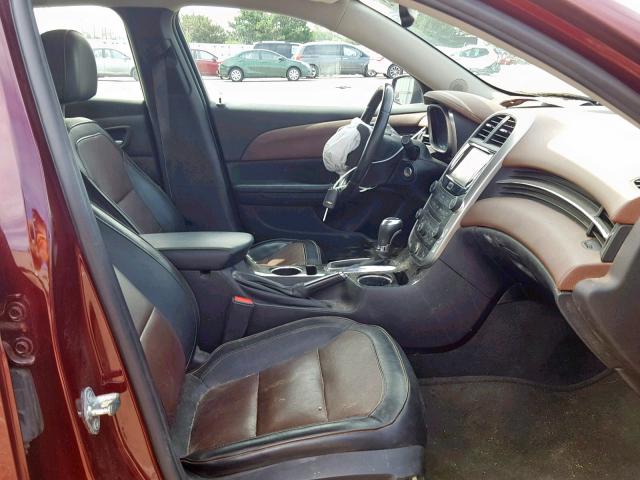 1G11F5SLXFF264882 - 2015 CHEVROLET MALIBU LTZ ბურგუნდია ფოტო 5