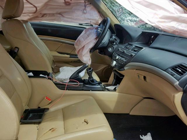 1HGCS21828A015923 - 2008 HONDA ACCORD EXL RED photo 5