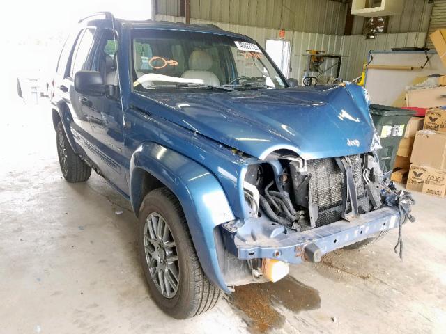 1J4GL58K53W673340 - 2003 JEEP LIBERTY LI BLUE photo 1