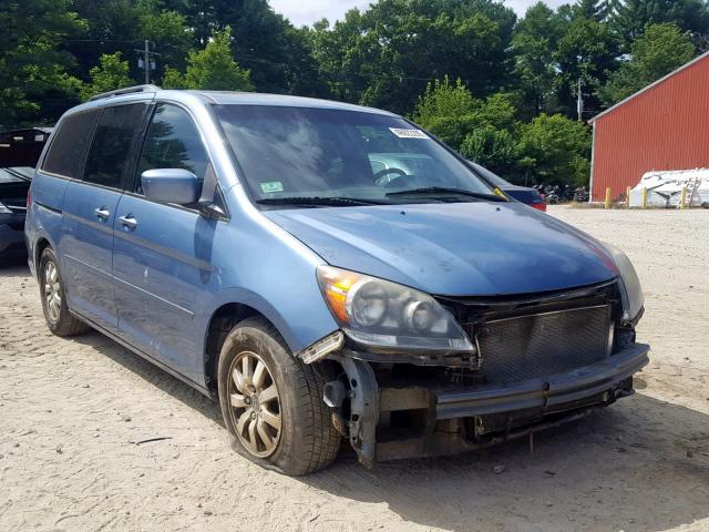 5FNRL38778B090908 - 2008 HONDA ODYSSEY EX BLUE photo 1