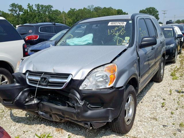 JHLRD68494C024262 - 2004 HONDA CR-V LX SILVER photo 2