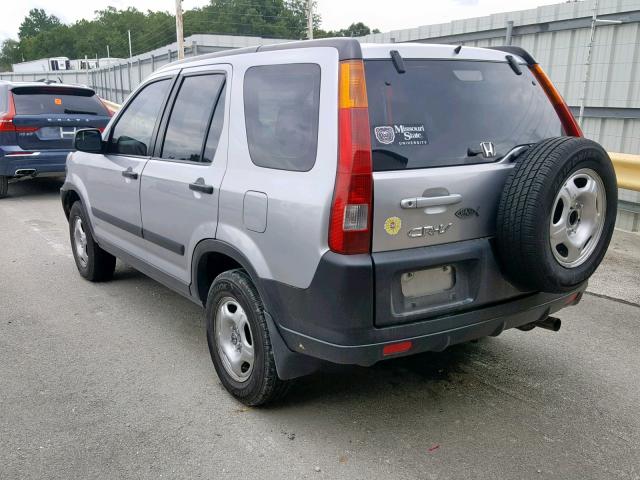 JHLRD68494C024262 - 2004 HONDA CR-V LX SILVER photo 3