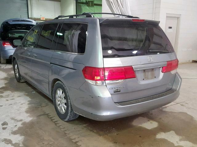 5FNRL38728B107226 - 2008 HONDA ODYSSEY EX SILVER photo 3