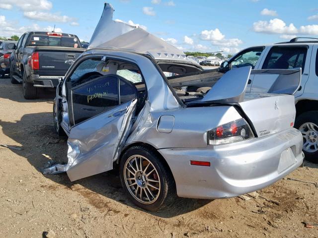 JA3AH86C56U069439 - 2006 MITSUBISHI LANCER EVO SILVER photo 3