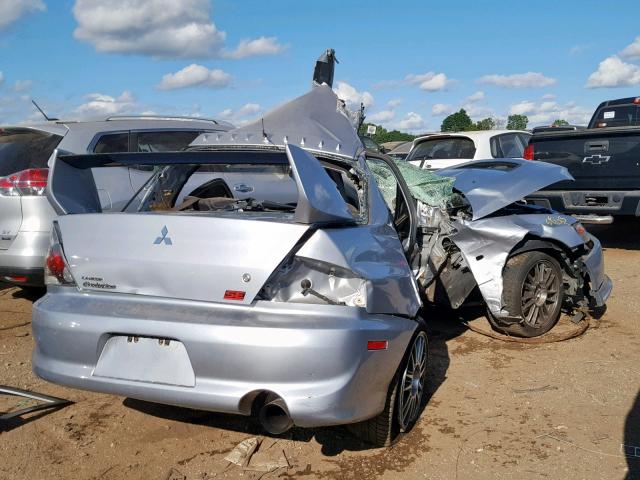 JA3AH86C56U069439 - 2006 MITSUBISHI LANCER EVO SILVER photo 4