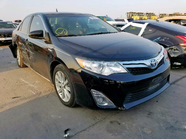 4T1BD1FK1CU046151 - 2012 TOYOTA CAMRY HYBR BLACK photo 1