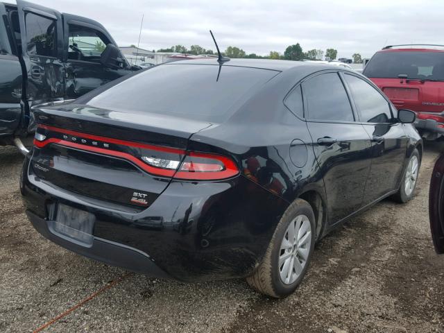 1C3CDFBB2ED767372 - 2014 DODGE DART SXT BLACK photo 4