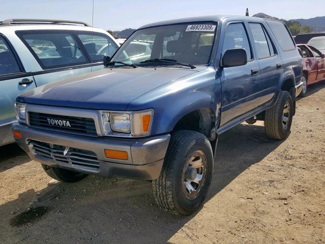 JT3RN37W3M0008365 - 1991 TOYOTA 4RUNNER RN BLUE photo 2