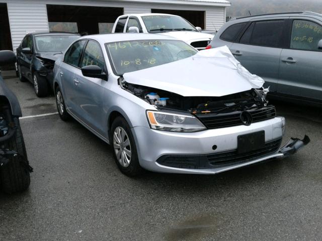 3VW1K7AJ9EM321549 - 2014 VOLKSWAGEN JETTA BASE SILVER photo 1