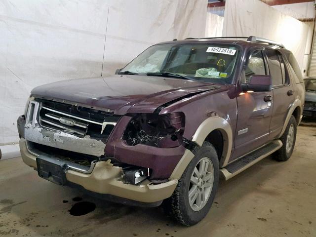 1FMEU74EX6UB43270 - 2006 FORD EXPLORER E BURGUNDY photo 2