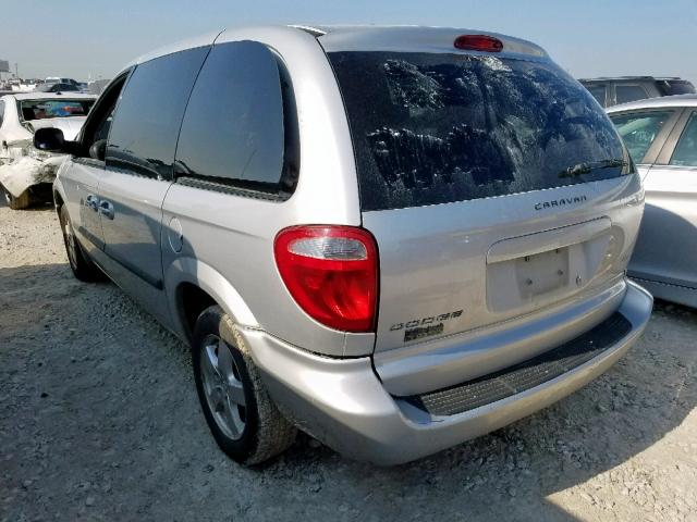 1D4GP45R76B628954 - 2006 DODGE CARAVAN SX SILVER photo 3