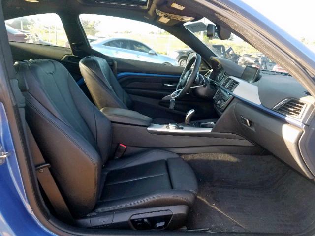 WBA3N5C59EK196726 - 2014 BMW 428 XI BLUE photo 5