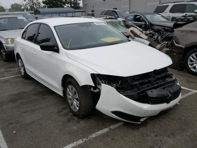 3VW2K7AJ4EM375491 - 2014 VOLKSWAGEN JETTA BASE Սպիտակ լուսանկար 1