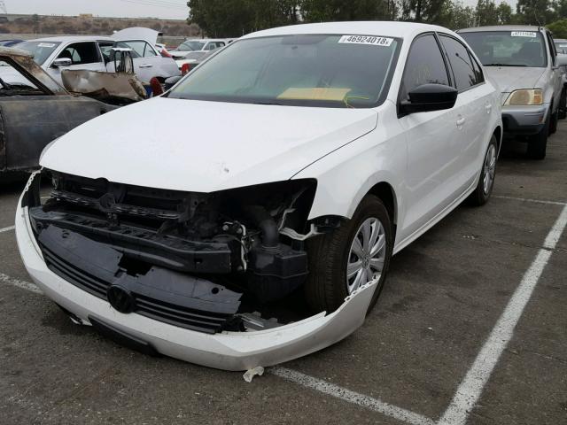 3VW2K7AJ4EM375491 - 2014 VOLKSWAGEN JETTA BASE Սպիտակ լուսանկար 2