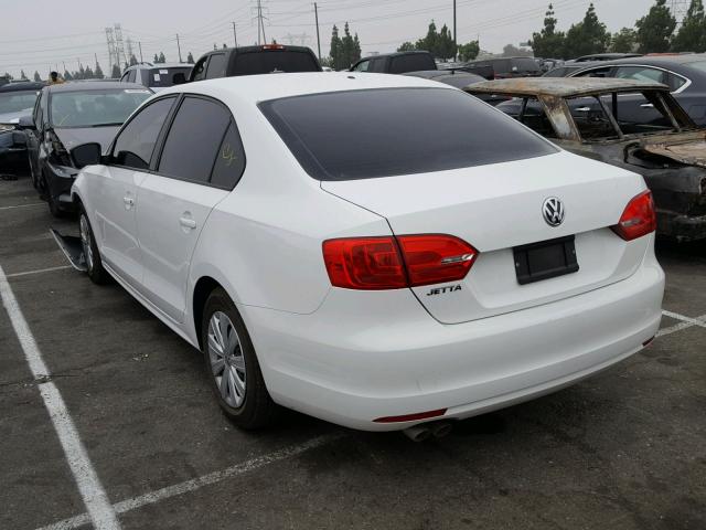 3VW2K7AJ4EM375491 - 2014 VOLKSWAGEN JETTA BASE Սպիտակ լուսանկար 3