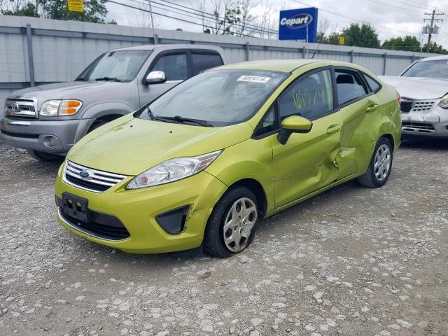 3FADP4BJ8CM106276 - 2012 FORD FIESTA SE GREEN photo 2