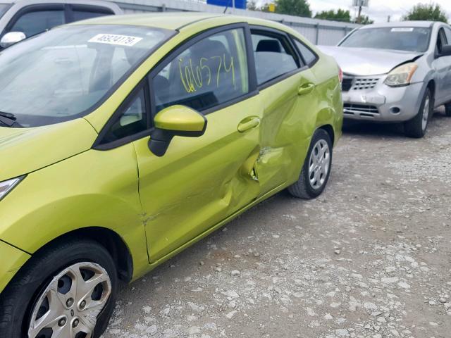 3FADP4BJ8CM106276 - 2012 FORD FIESTA SE GREEN photo 9