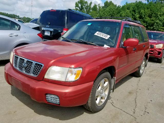 JF1SF65601H763944 - 2001 SUBARU FORESTER S RED photo 2