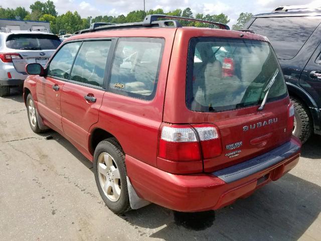 JF1SF65601H763944 - 2001 SUBARU FORESTER S RED photo 3