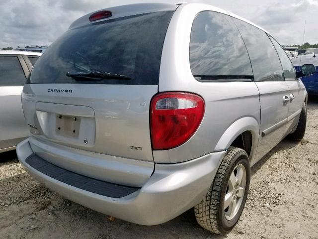 1D4GP45R86B703614 - 2006 DODGE CARAVAN SX SILVER photo 4