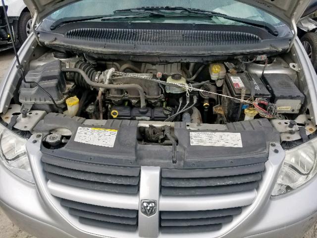 1D4GP45R86B703614 - 2006 DODGE CARAVAN SX SILVER photo 7