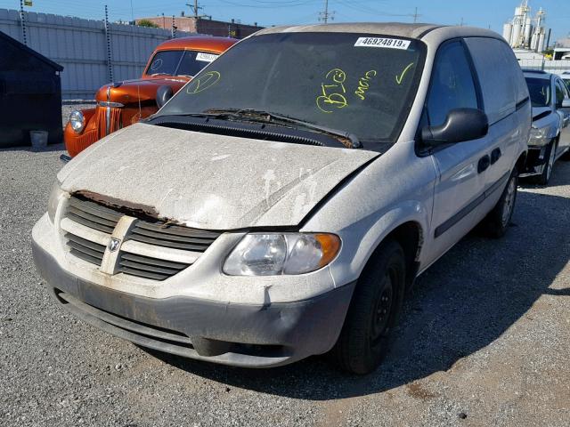 1D4GP21R75B359654 - 2005 DODGE CARAVAN C/ WHITE photo 2