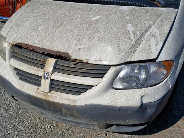 1D4GP21R75B359654 - 2005 DODGE CARAVAN C/ WHITE photo 9