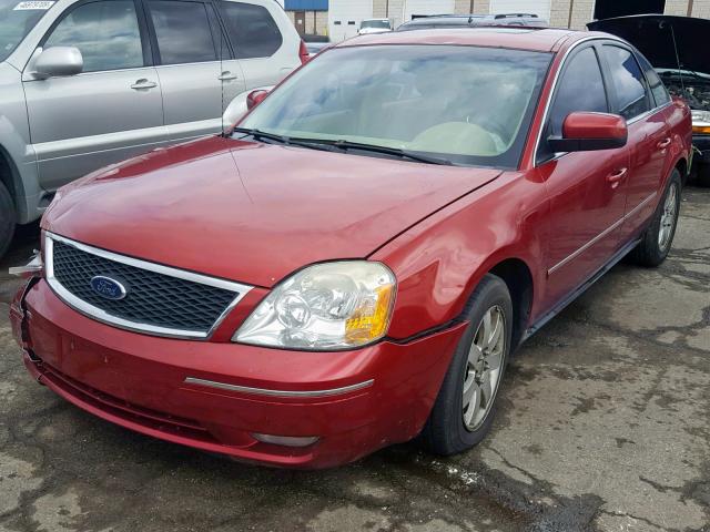 1FAFP24185G117169 - 2005 FORD FIVE HUNDR RED photo 2