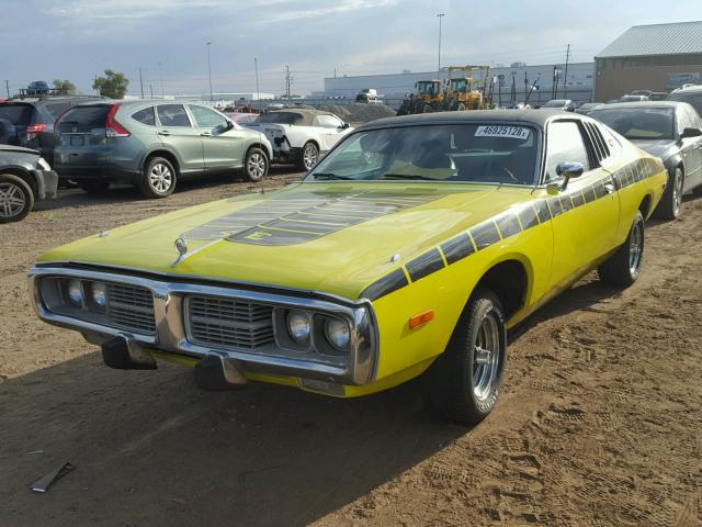 WP29M3G157282 - 1973 DODGE SUPER BEE YELLOW photo 2