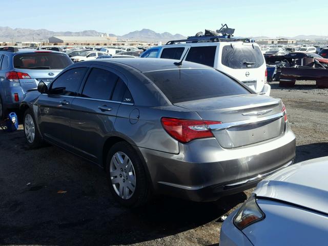 1C3CCBAB1CN273539 - 2012 CHRYSLER 200 LX GRAY photo 3