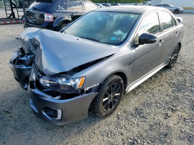 JA32U2FU2HU013838 - 2017 MITSUBISHI LANCER ES GRAY photo 2