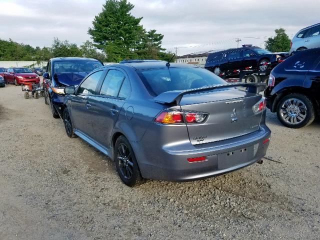 JA32U2FU2HU013838 - 2017 MITSUBISHI LANCER ES GRAY photo 3