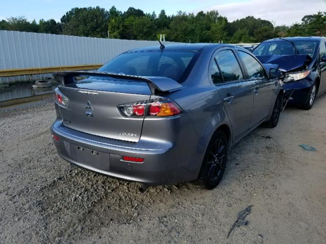 JA32U2FU2HU013838 - 2017 MITSUBISHI LANCER ES GRAY photo 4