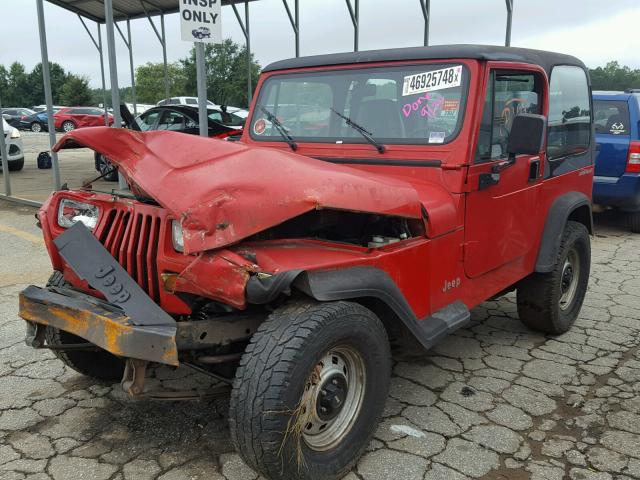 1J4FY19P8RP442032 - 1994 JEEP WRANGLER / RED photo 2