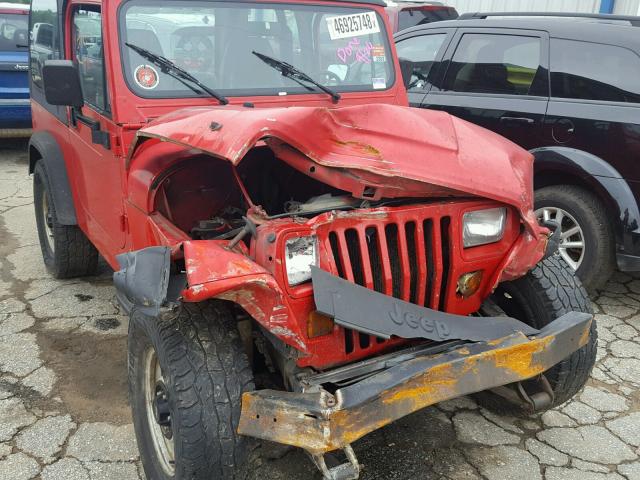 1J4FY19P8RP442032 - 1994 JEEP WRANGLER / RED photo 9