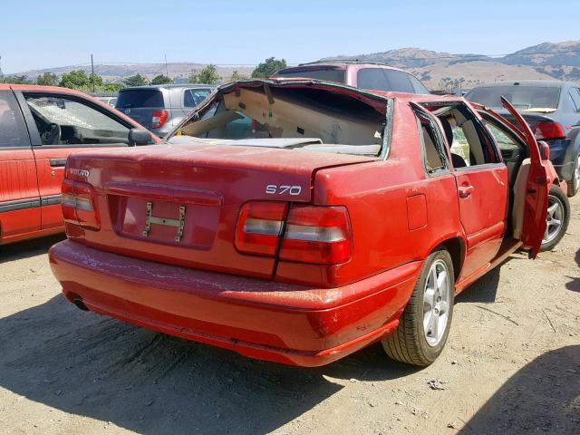 YV1LS5570W1513529 - 1998 VOLVO S70 RED photo 4