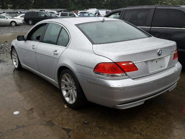 WBAHL83596DT06340 - 2006 BMW 750 I SILVER photo 3