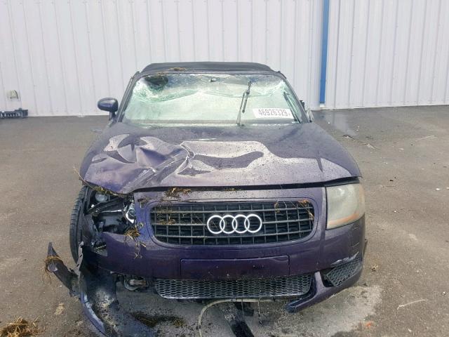 TRUTC28N151015999 - 2005 AUDI TT PURPLE photo 9