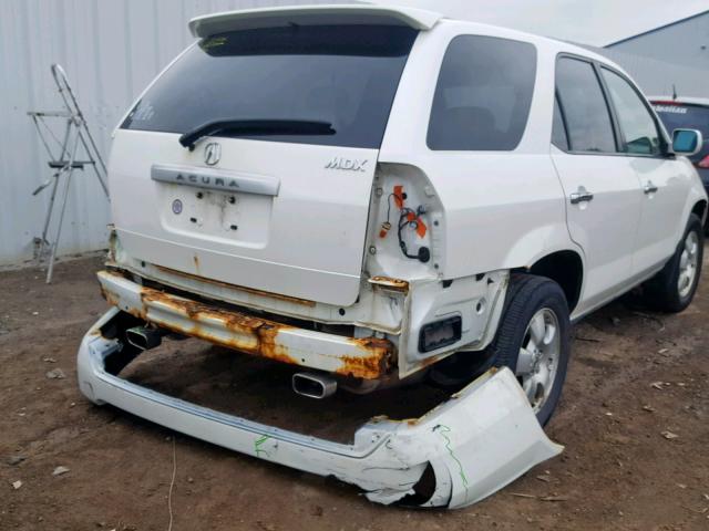 2HNYD18205H533563 - 2005 ACURA MDX WHITE photo 4