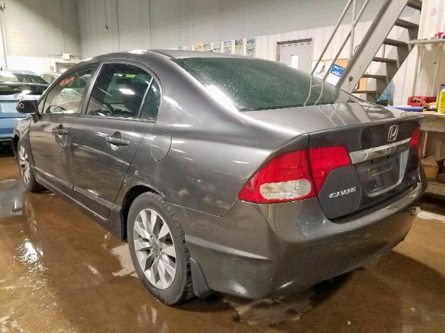 19XFA1F94AE045373 - 2010 HONDA CIVIC EXL 灰色 照片 3