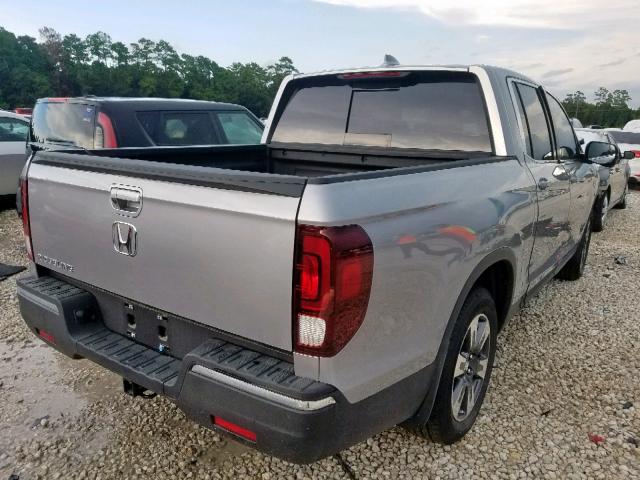 5FPYK2F60KB003514 - 2019 HONDA RIDGELINE SILVER photo 4