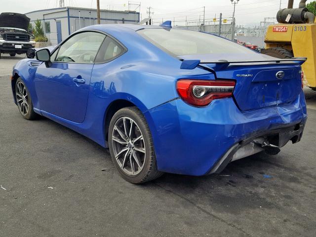 JF1ZCAC17H8603555 - 2017 SUBARU BRZ 2.0 LI BLUE photo 3