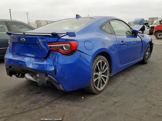 JF1ZCAC17H8603555 - 2017 SUBARU BRZ 2.0 LI BLUE photo 4