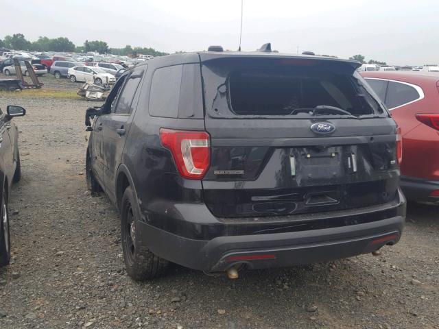 1FM5K8AR4GGB88658 - 2016 FORD EXPLORER P BLACK photo 3