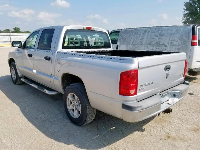 1D7HE48K85S142437 - 2005 DODGE DAKOTA QUA GRAY photo 3