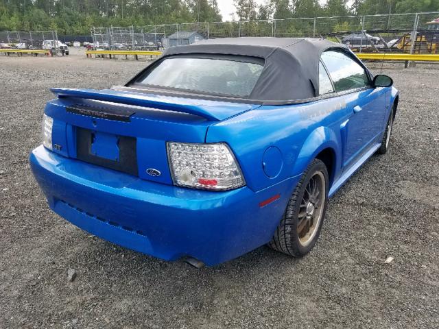 1FAFP45X6YF214654 - 2000 FORD MUSTANG GT BLUE photo 4