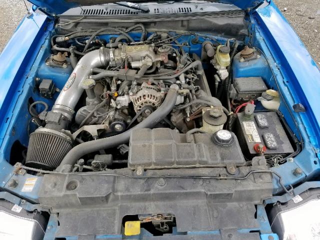 1FAFP45X6YF214654 - 2000 FORD MUSTANG GT BLUE photo 7