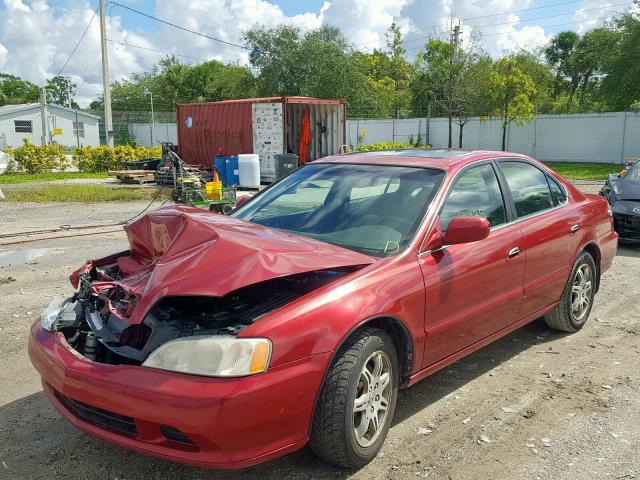 19UUA5678YA039281 - 2000 ACURA 3.2TL RED photo 2