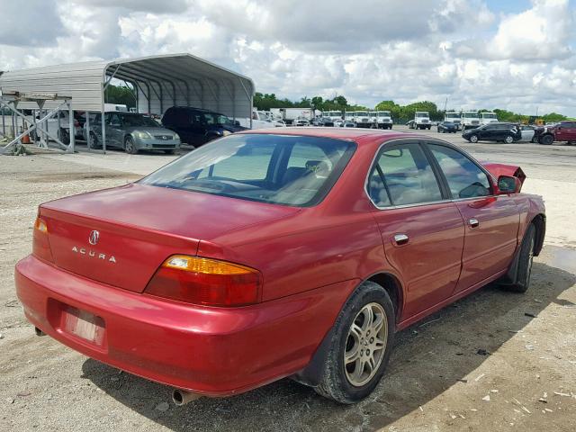 19UUA5678YA039281 - 2000 ACURA 3.2TL RED photo 4